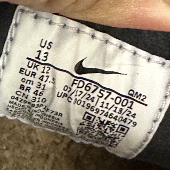 Nike SB Zoom Janoski OG+ Men's size 13 Black Suede Skate Shoes FD6757-001 - Picture 8 of 8